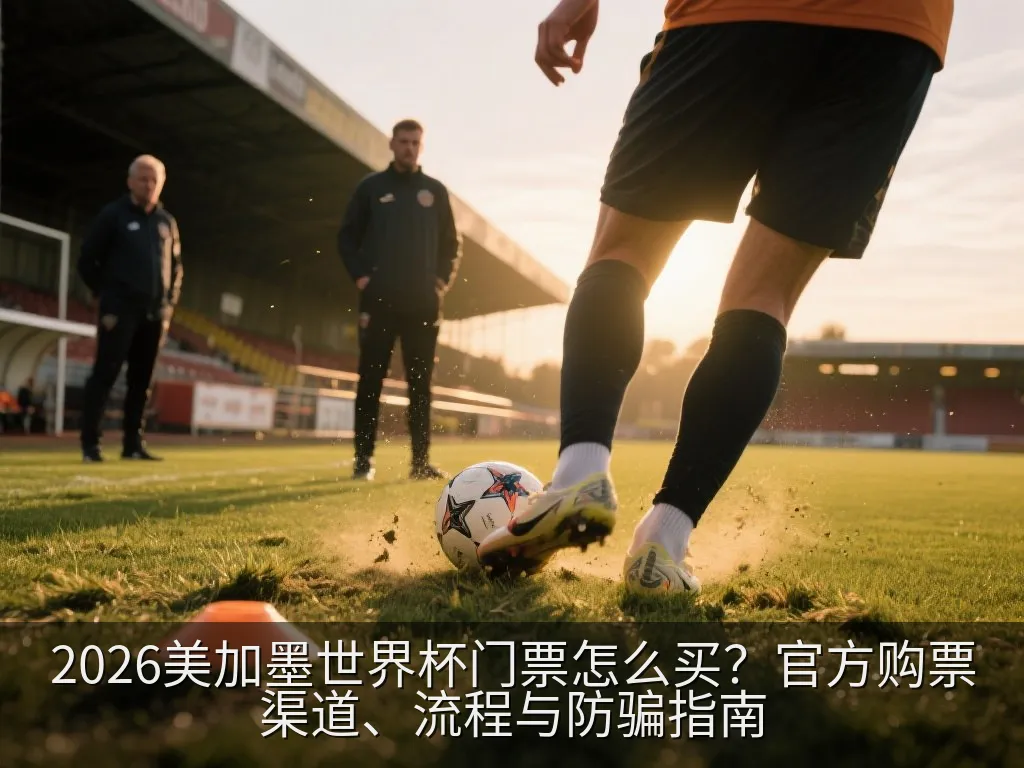 摆放在桌面上的通用体育赛事门票、旅行护照与行程计划本