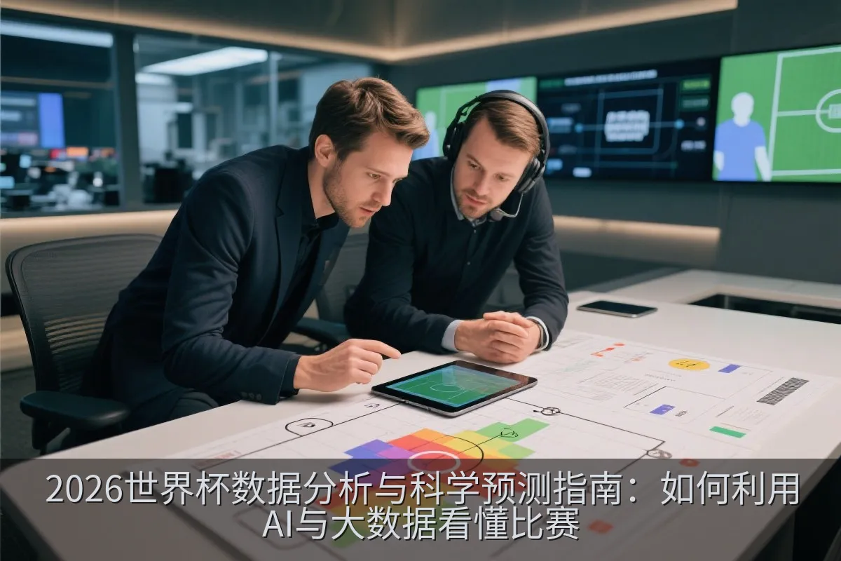 平板电脑上显示的足球战术分析图与数据统计界面